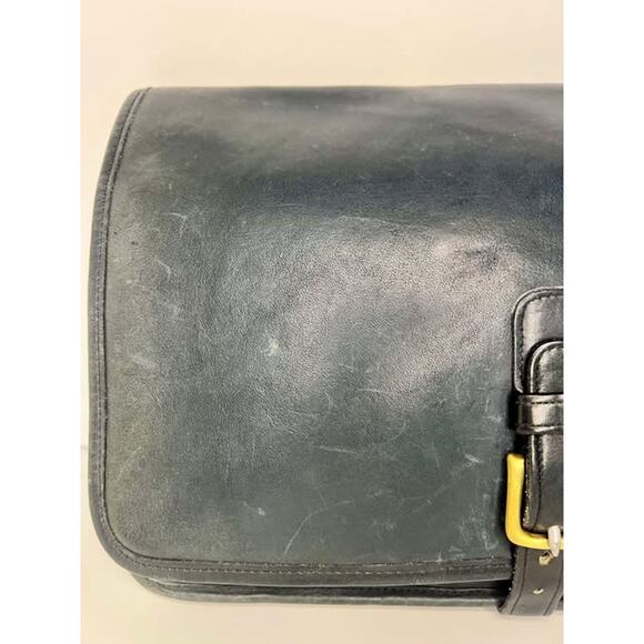 Coach Navy Bonnie Cashin Era Leather Buckled Clutch High, NYC Made - Picture 5 of 16